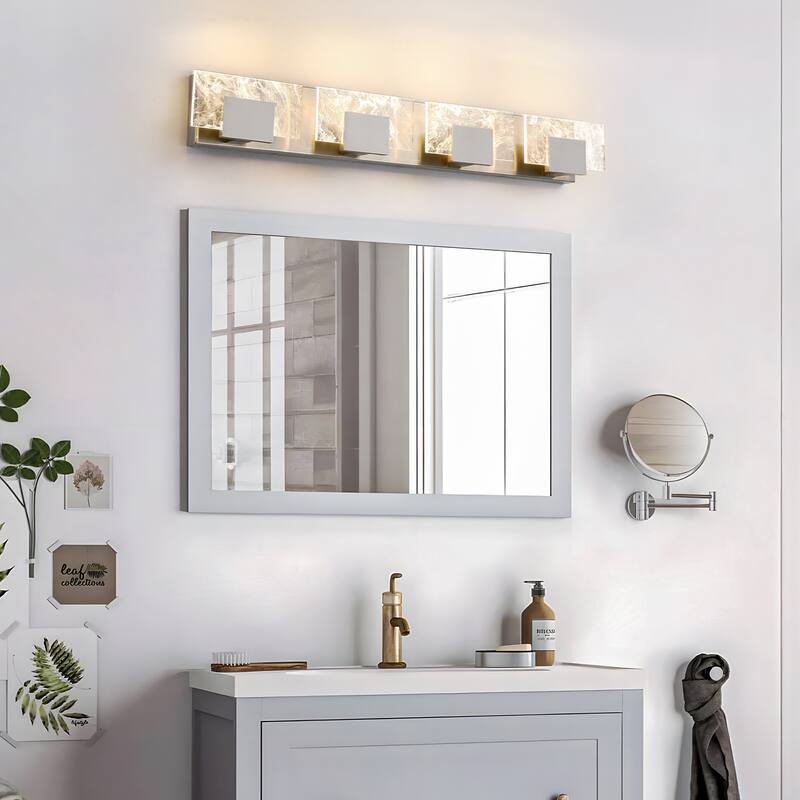 Modern Bathroom Vanity Light LED Dimmable Wall Sconce with UL Certified - 16 inches and above