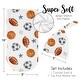 preview thumbnail 5 of 4, Sweet Jojo Designs Sports Theme Boy Baby Cocoon and Beanie Hat Sleep Sack 2pc Set Watercolor Soccer Football Baseball Basketball