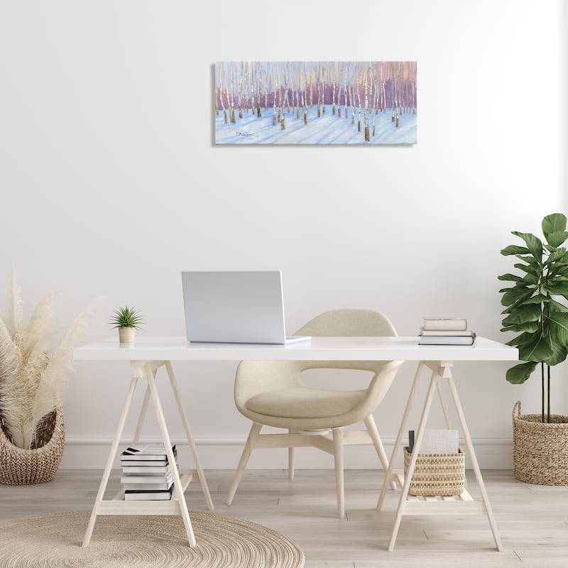 Stupell Niveous Birch Tree Grove Canvas Wall Art Design By Paul Brent