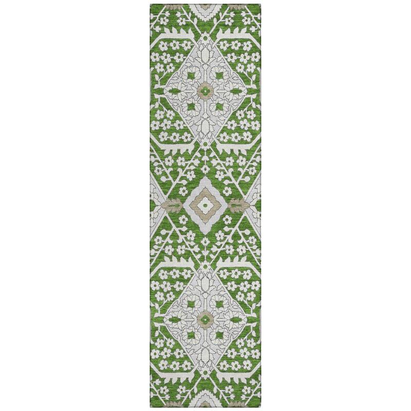 Machine Washable Indoor/ Outdoor Chantille Traditional Rug