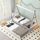 preview thumbnail 2 of 6, Twin Size Tent Floor Bed with Pull-Out Trundle - Imaginative Design, Pine Wood Construction