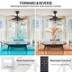 preview thumbnail 25 of 49, Smart Tiffany Stained Glass Retractable Led Ceiling Fan