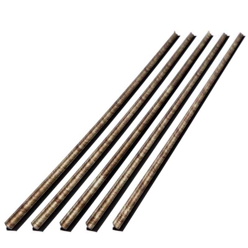 FASÄDE 47 in. Decorative Vinyl Inside Corner Trim Bermuda Bronze (5 Pack) - 5 Pack - 5 Pack