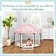 preview thumbnail 3 of 20, Dream On Me Onyx Playpen Canopy