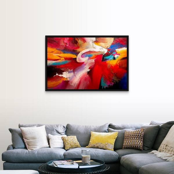 Shop Life Love And Passion Black Float Frame Canvas Art