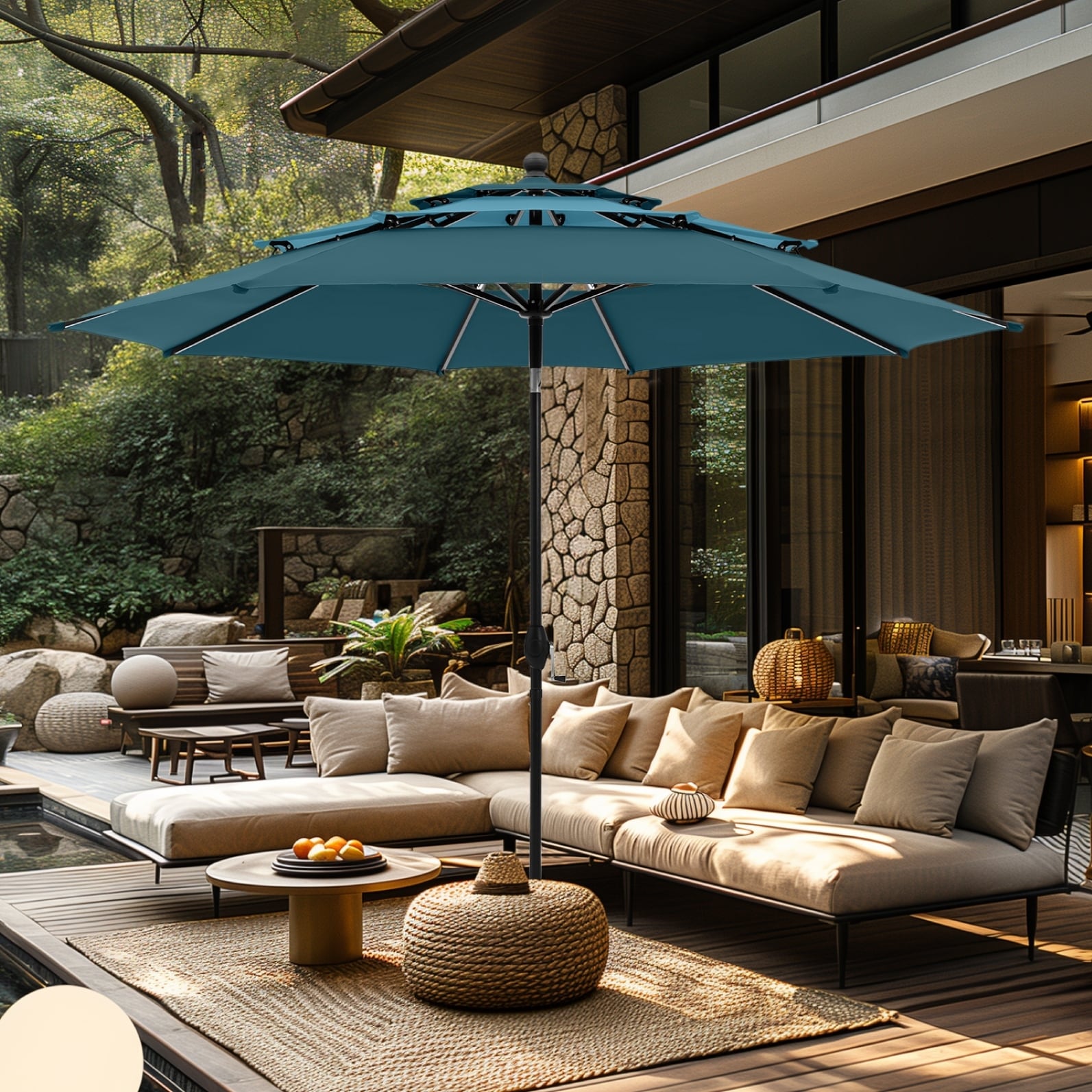 home outfitters patio umbrellas Best Choice Products 9ft Fringe Market Umbrella  Outdoor Boho Tassel Sunshade for Table, Pool, Deck, Backyard  UPF50+, Easy Tilt, Heavy Duty Steel Pole & Ribs this umbrella offers 360 rotation for optimal shade positioning Hot Summer Savings! Upgrade your
