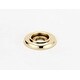 preview thumbnail 11 of 10, Alno Traditional 1 Inch Diameter Cabinet Knob Backplate with Beveled Polished Brass