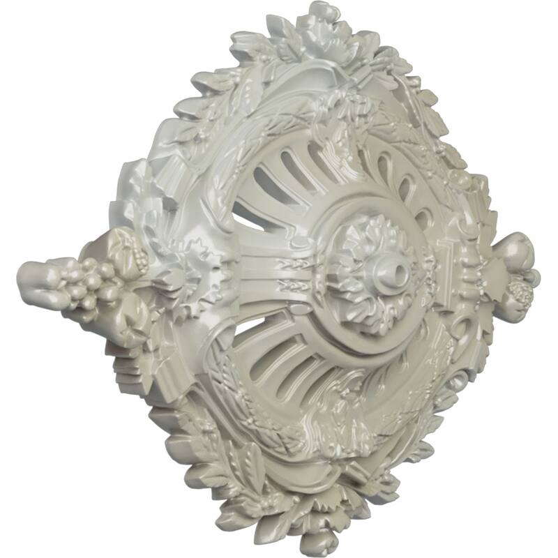 35 7/8"W x 22 1/2"H x 4 3/8"P Antonio Ceiling Medallion