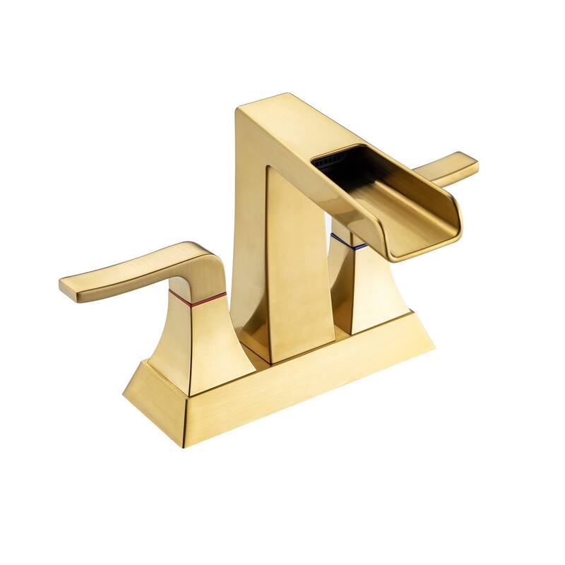 Topcraft Two Handle Waterfall Bathroom Faucet with Pop-Up Drainer