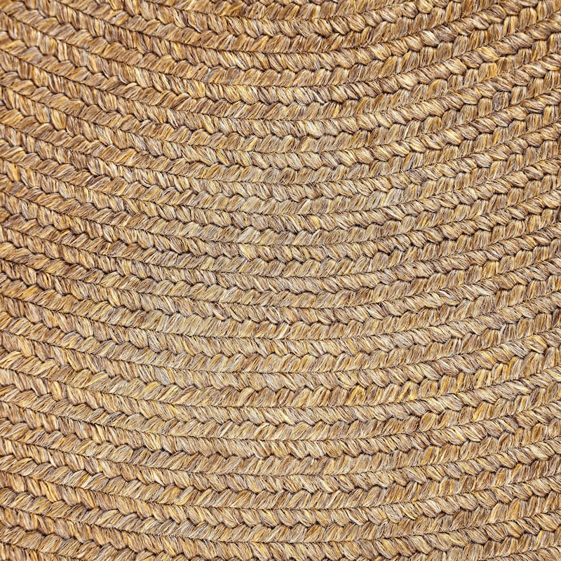 Superior Braided Reversible Indoor/Outdoor Area Rug - 8' X 10' Oval - Latte