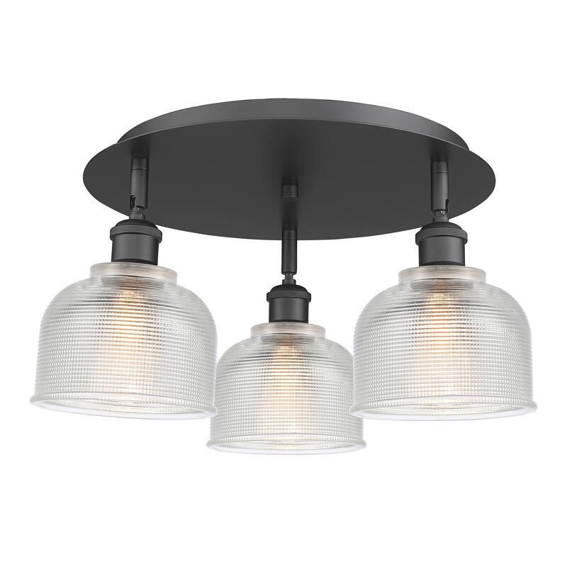 Innovations Lighting Dayton - 3 Light 17" Flush Mount