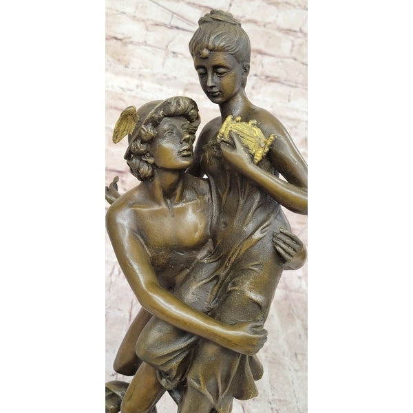 Hermes Flying Mercury And Pandora Greek Mythology Bronze