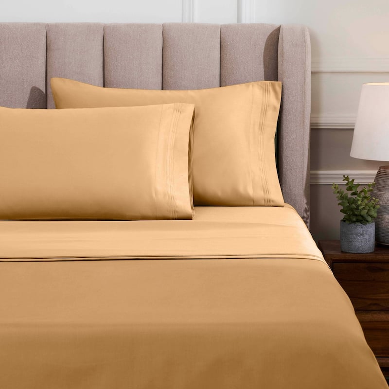 Blue Nile Mills 1500 Thread Count Egyptian Cotton Deep Pocket Solid Sheet Set