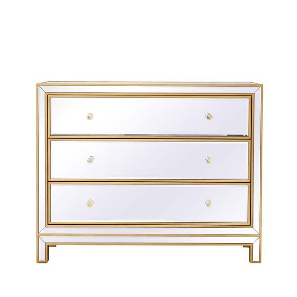 Chest 3 Drawers 40 W X 16 D X 32 H In Antique Silver Or Gold Paint Overstock 18002708