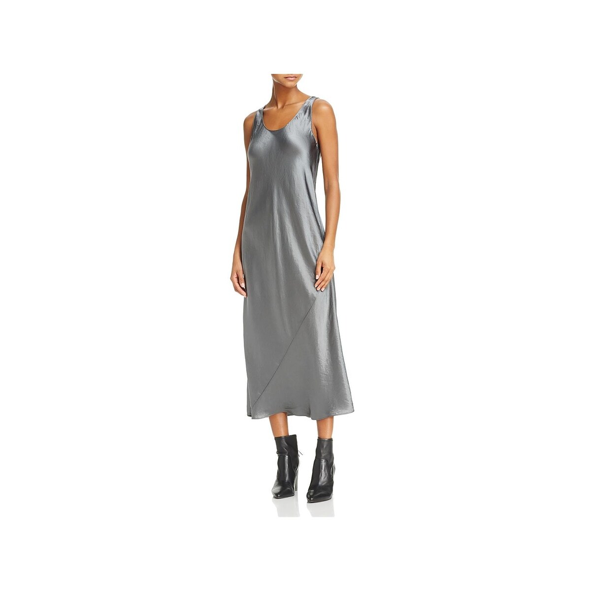 slip dress satin midi