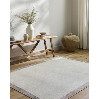 Our PNW Home x Livabliss Olympic Solid Border Area Rug