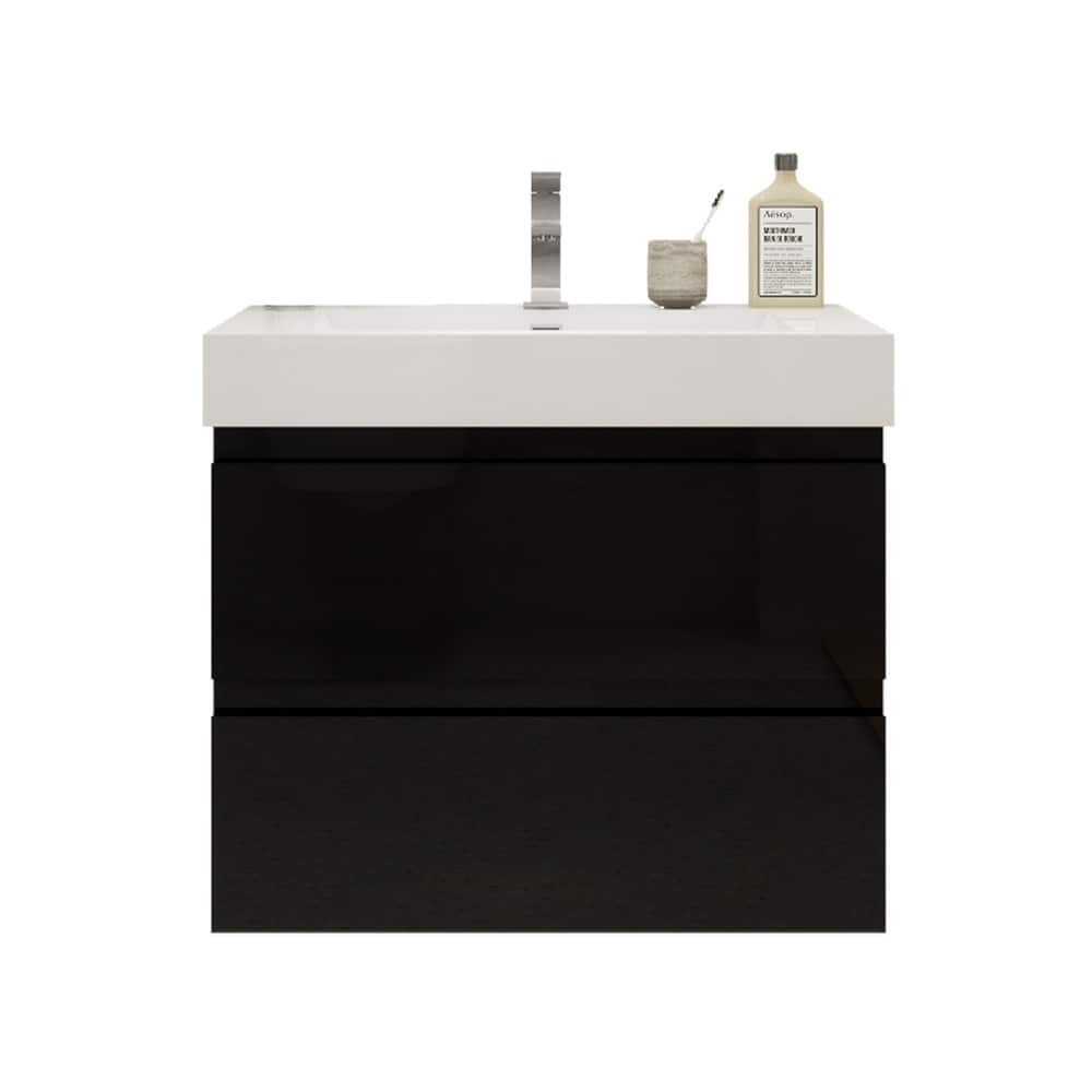 Baillie 30'' Wall-Mounted Vanity with Reinforced Acrylic Sink