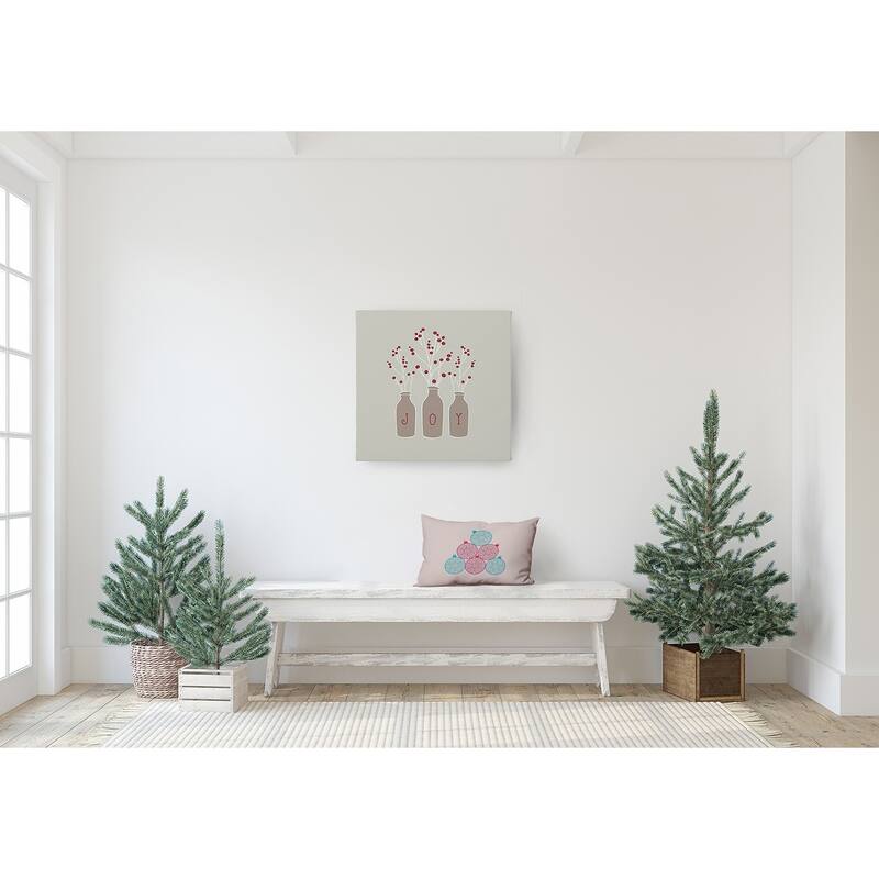 Fancy Ornament Stack Christmas Accent Pillow