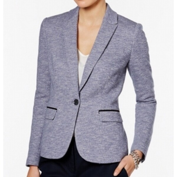 Tommy Hilfiger Women's Blazer Blue Size 14 Single-Button Notched. Opens flyout.