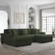 Option Green 3-Piece Chaise Set