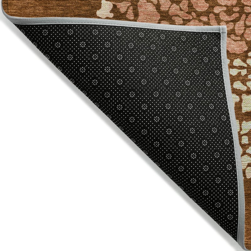 Machine Washable Indoor/ Outdoor Chantille Modern Mosaic Rug