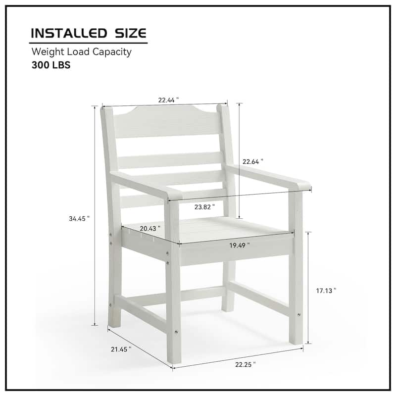 Patio Dining Chair Set of 2