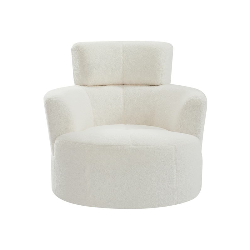 360°Swivel Chair Upholstered Accent Barrel Chair