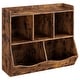 preview thumbnail 1 of 3, Two-layer MDF toy storage cabinet