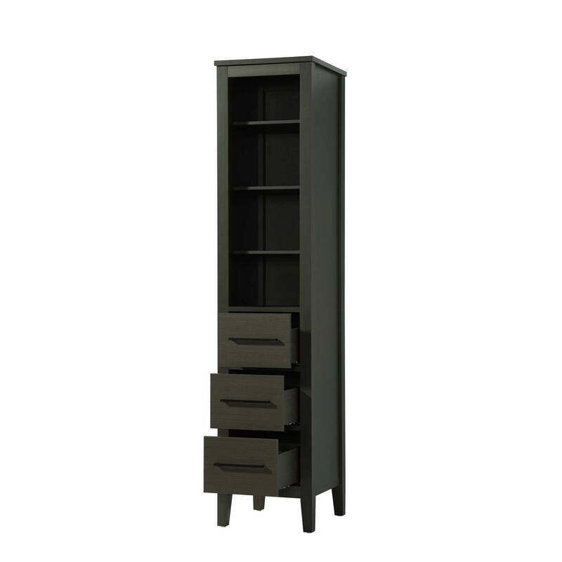 Laura 16-28 Inch Open Shelving Bath Storage Cabinet