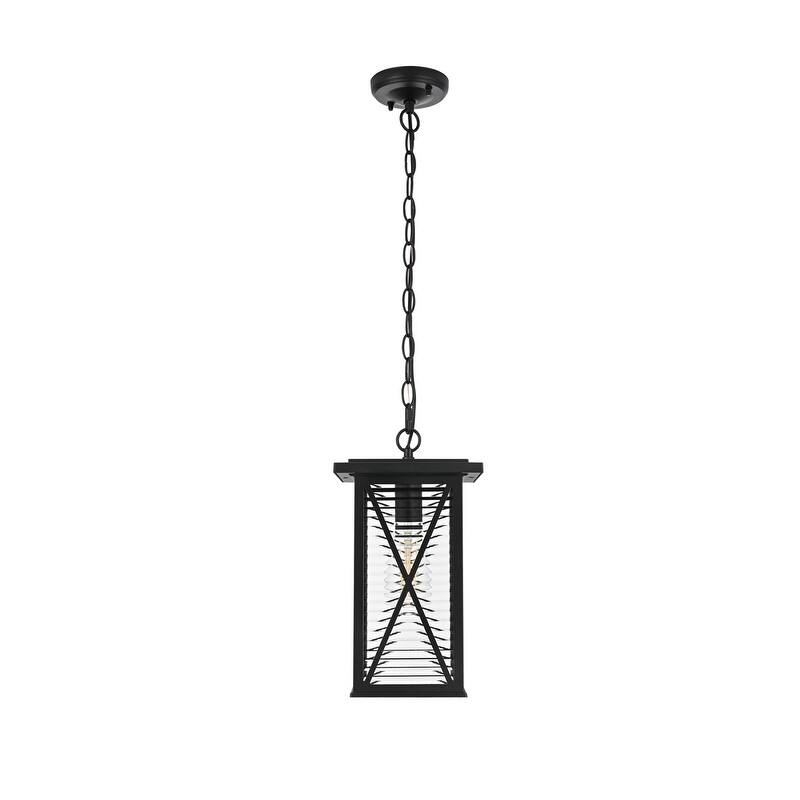 Kensington 14 inch Outdoor Pendant in Black - 14"