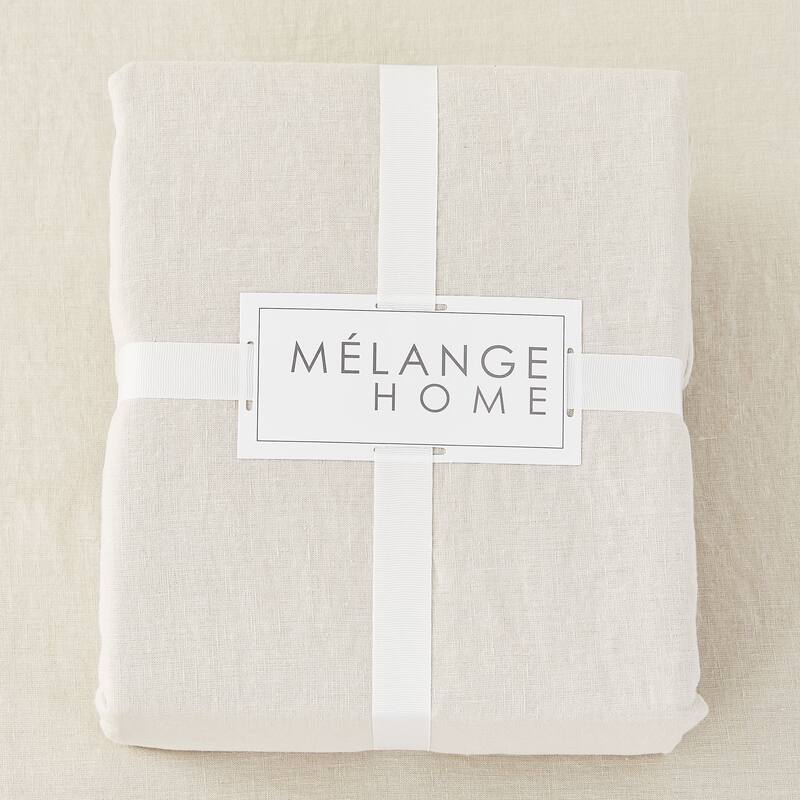 Belgian Linen Collection Sheet Set (3 Color - Blue/ Natural/ White)