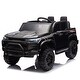 preview thumbnail 1 of 116, 24V Kids Ride-On Pickup with Remote Control, 4WD, Bluetooth, USB, MP3, High-Gate Design & Adjustable Speed. Black