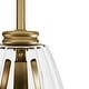 preview thumbnail 4 of 5, Hunter Rossmoor Luxe Gold 1 Light Pendant w/ Clear Glass - Kitchen, Dining Room, Foyer - Formal, Modern - Designer!