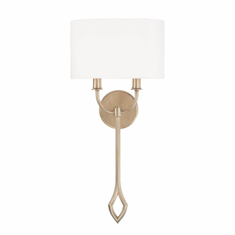 Claire 2-light Brushed Champagne Wall Sconce - Brushed Champagne