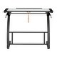 preview thumbnail 7 of 7, Offex Triflex Drawing Table - Charcoal/Clear Glass - 40.75" W x 29" D x 31" H