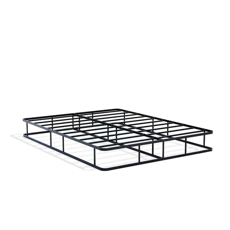 Queen Bed Frame - Metal Platform Bed with Headboard & Footboard - Black Finish