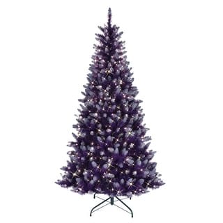 Puleo International 6.5' Pre-Lit Fashion Purple Artificial Christmas Tree - Bed Bath & Beyond - 31601160