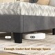 preview thumbnail 9 of 7, Twin Size Bed Frame with 46-Inch Tall Button Tufted Headboard