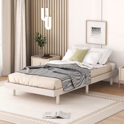 Modern Design Floating Platform Bed Frame