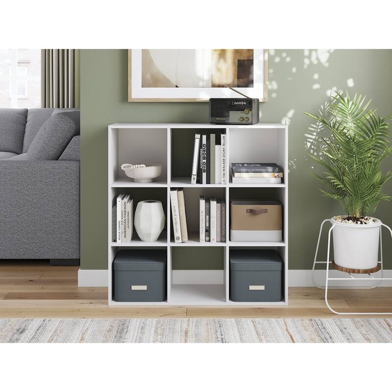 Signature Design by Ashley Onita White 9 Cube Organizer - 35" W x 12" D x 35" H