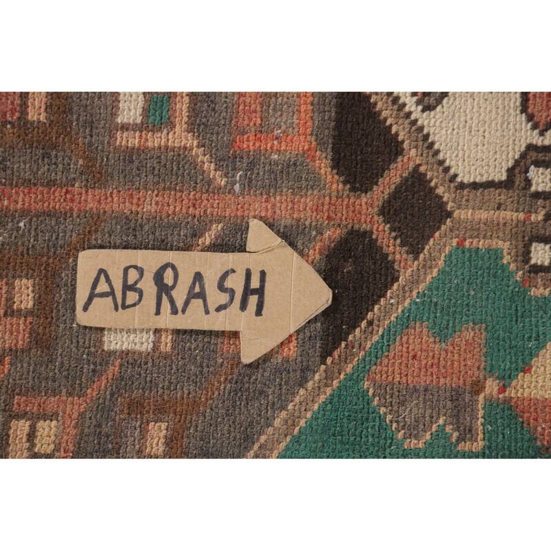 Distressed Bakhtiari Persian Vintage Area Rug Hand-Knotted Wool Carpet - 7'1"x 10'3"