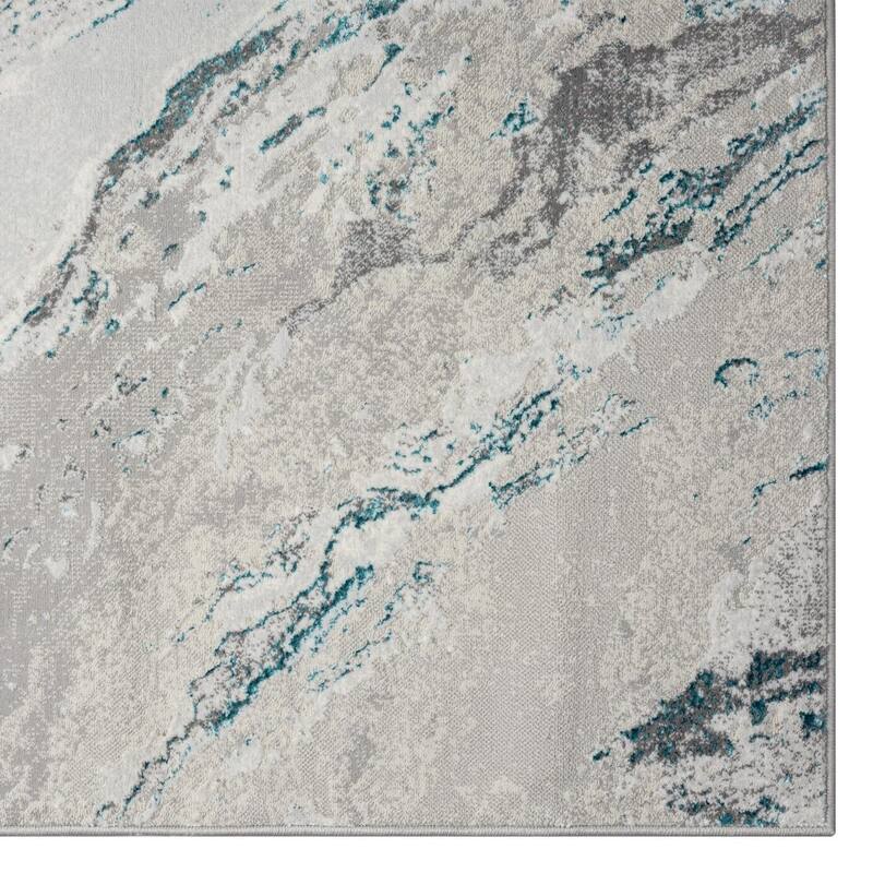 Luxe Weavers Modern Abstract Swirl Metallic Indoor Area Rug