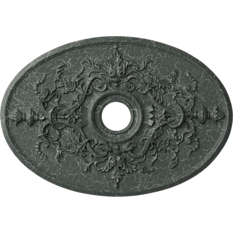 30 3/4"W x 21/14"H x 3 7/8"ID x 1 5/8"P Alexa Ceiling Medallion