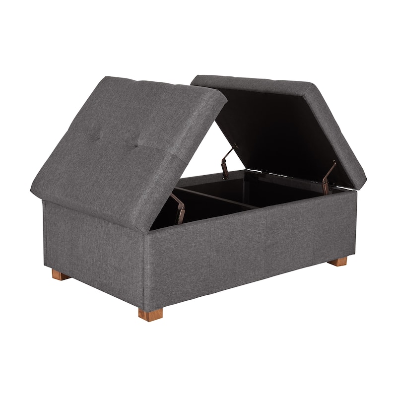 Yves Double Storage Ottoman Bench