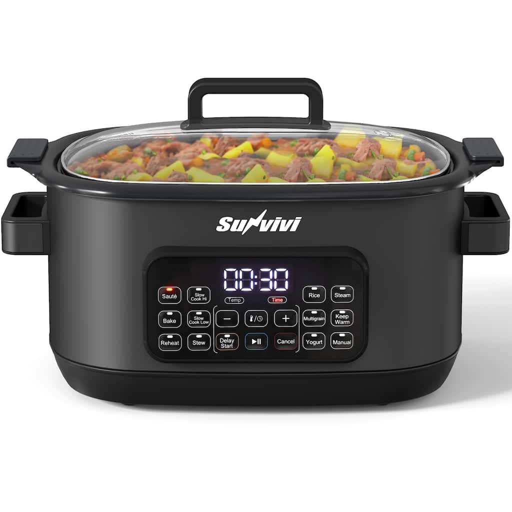 6.5QT 12-in-1 Programmable Multi Slow Cooker