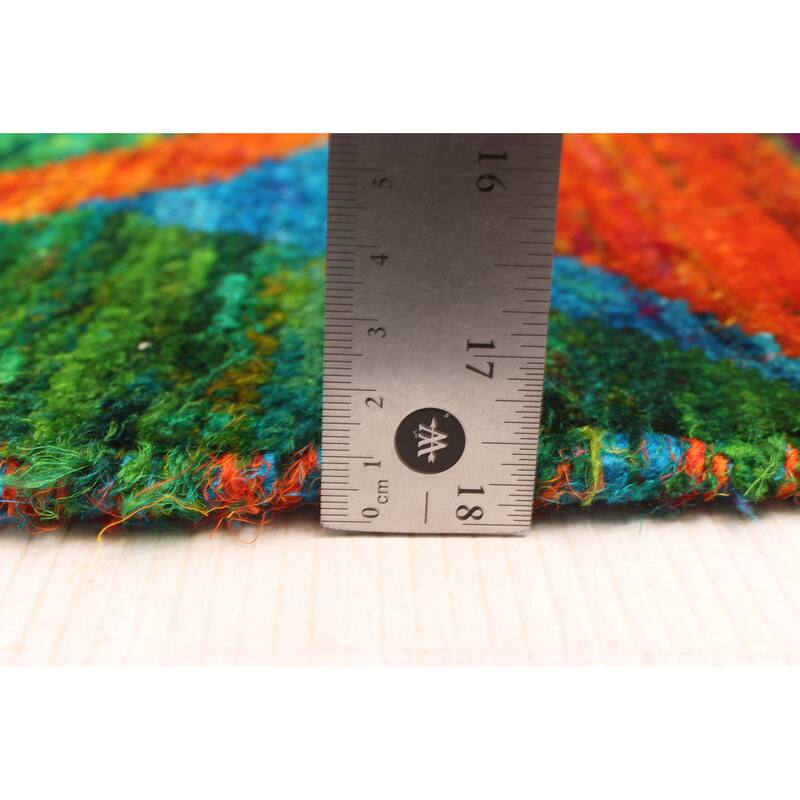 ECARPETGALLERY Hand-knotted Opulence Blue Silk Rug - 3'11 x 6'0