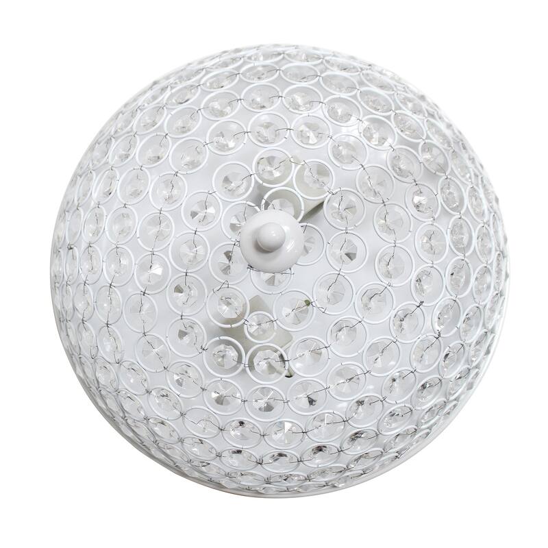 2 Light Flush Mount Ceiling Light - Modern Round Chandelier for Hallway, Bedroom, Living Room - 6.5