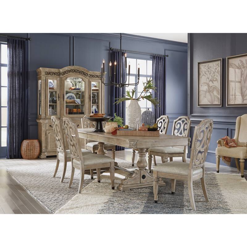 Magnussen Home Marisol Fawn Upholstered Side Chair Two Pack - 21''W x 25''D x 42''H