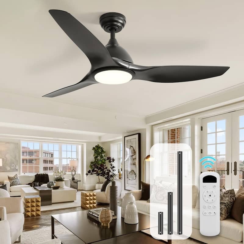 Sofucor High CFM Quiet DC Motor Modern Ceiling Fan with Light and Remote Control