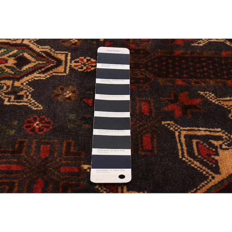 Teimani Navy Rug 3'8" x 6'5" - 3'8 x 6'5